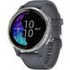 Garmin Venu Silver Stainless Steel Bezel w. Granite Blue and Silicone B. (010-02173-01/03) 010-02173-03 Артикул: EG8021 фото