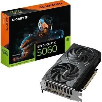 GIGABYTE GeForce RTX 5060 WINDFORCE MAX OC 8G (GV-N5060WF2MAX OC-8GD) Артикул: DA1010 фото