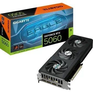 Відеокарта GIGABYTE GeForce RTX 5060 EAGLE MAX OC 8G (GV-N5060EAGLEMAX OC-8GD) Артикул: D2282 фото