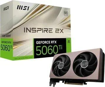 Відеокарта MSI GeForce RTX 5060 Ti 16G INSPIRE 2X OC (G506T-16I2C) Артикул: D1603 фото
