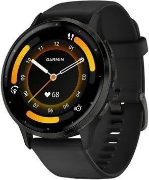 Смарт-годинник Garmin Venu 3 Slate Stainless Steel Bezel with Black Case and Silicone Band (010-02784-01/51/41) Артикул: D2275 фото